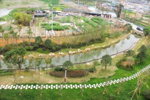 溫州森馬學(xué)校東邊沉木橋支河護(hù)岸景觀(guān)（一期）工程